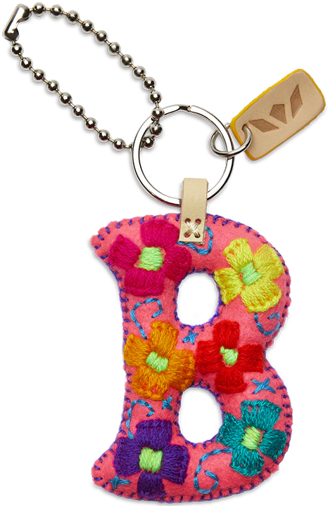 Consuela Pink Felt Alphabet Charms