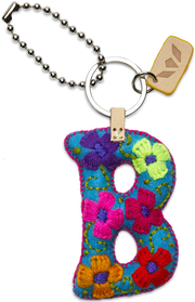 Consuela Turquoise Felt Alphabet Charms