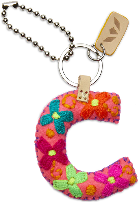 Consuela Pink Felt Alphabet Charms