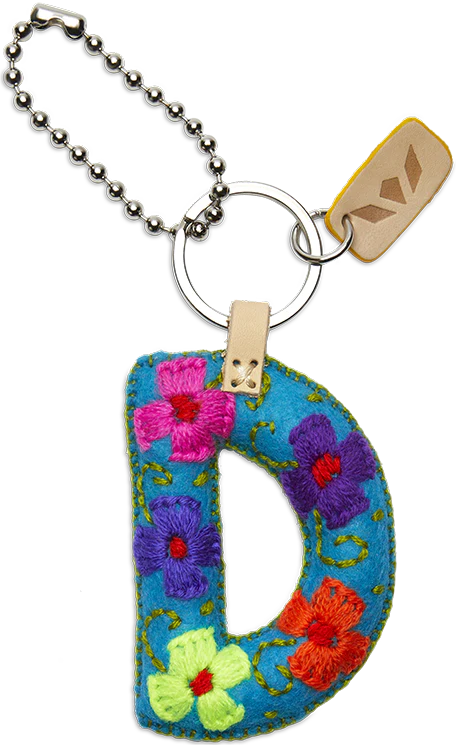 Consuela Turquoise Felt Alphabet Charms