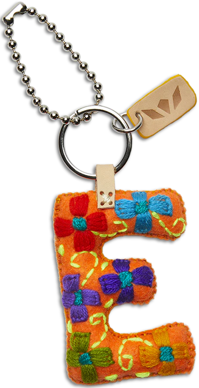 Consuela Orange Felt Alphabet Charms