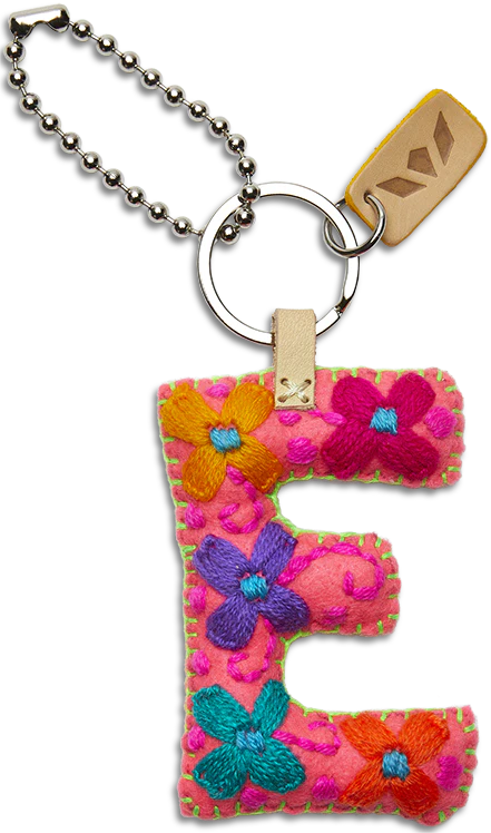 Consuela Pink Felt Alphabet Charms