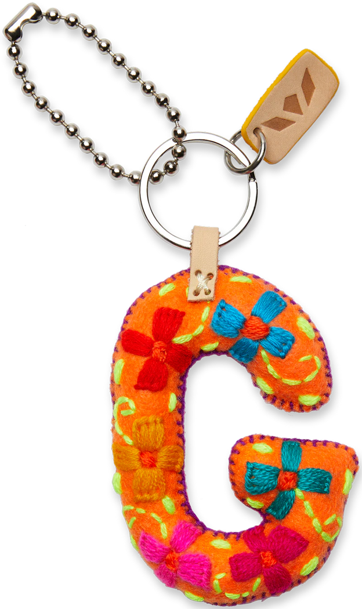 Consuela Orange Felt Alphabet Charms