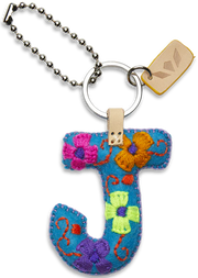 Consuela Turquoise Felt Alphabet Charms