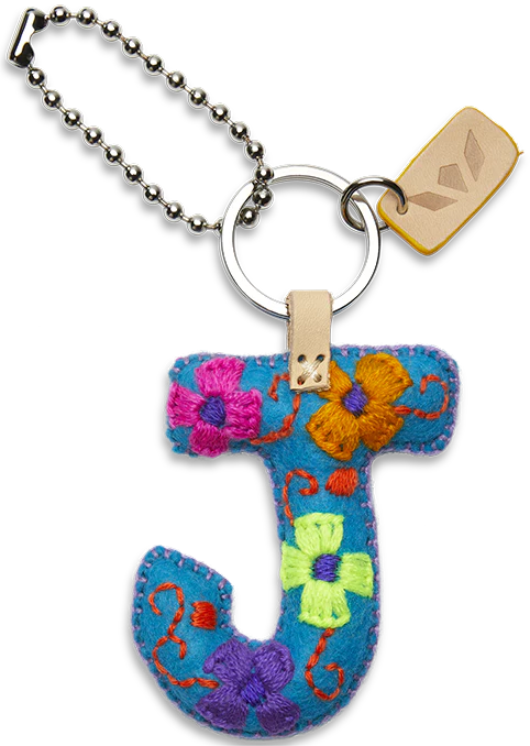 Consuela Turquoise Felt Alphabet Charms