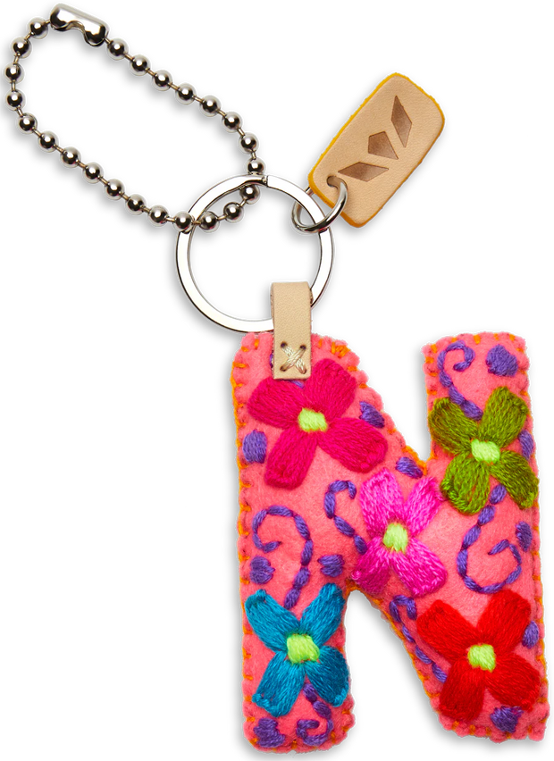 Consuela Pink Felt Alphabet Charms