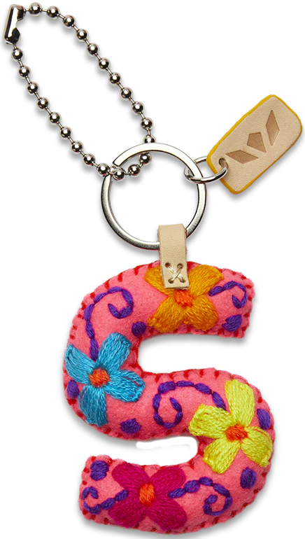 Consuela Pink Felt Alphabet Charms