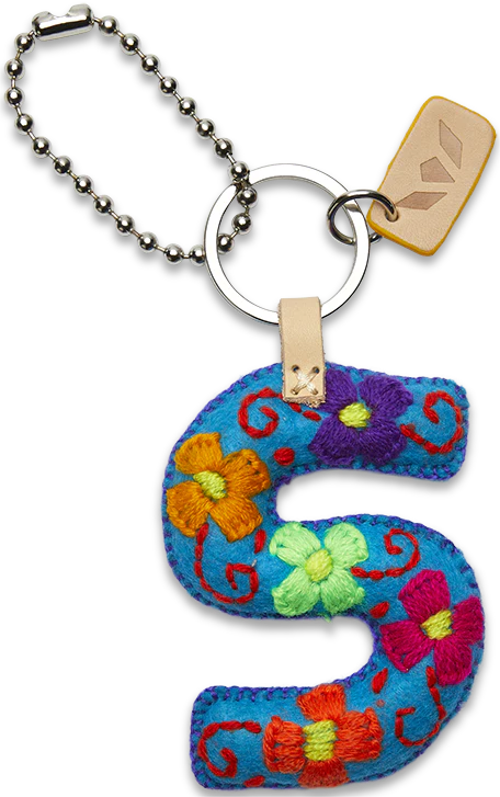 Consuela Turquoise Felt Alphabet Charms