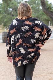Mud Pie Big Cat Sweater