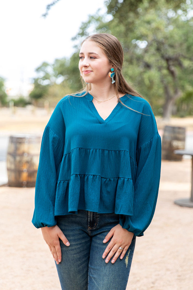 Mud Pie Orleans Flounce Top – Buck & Doe's Style