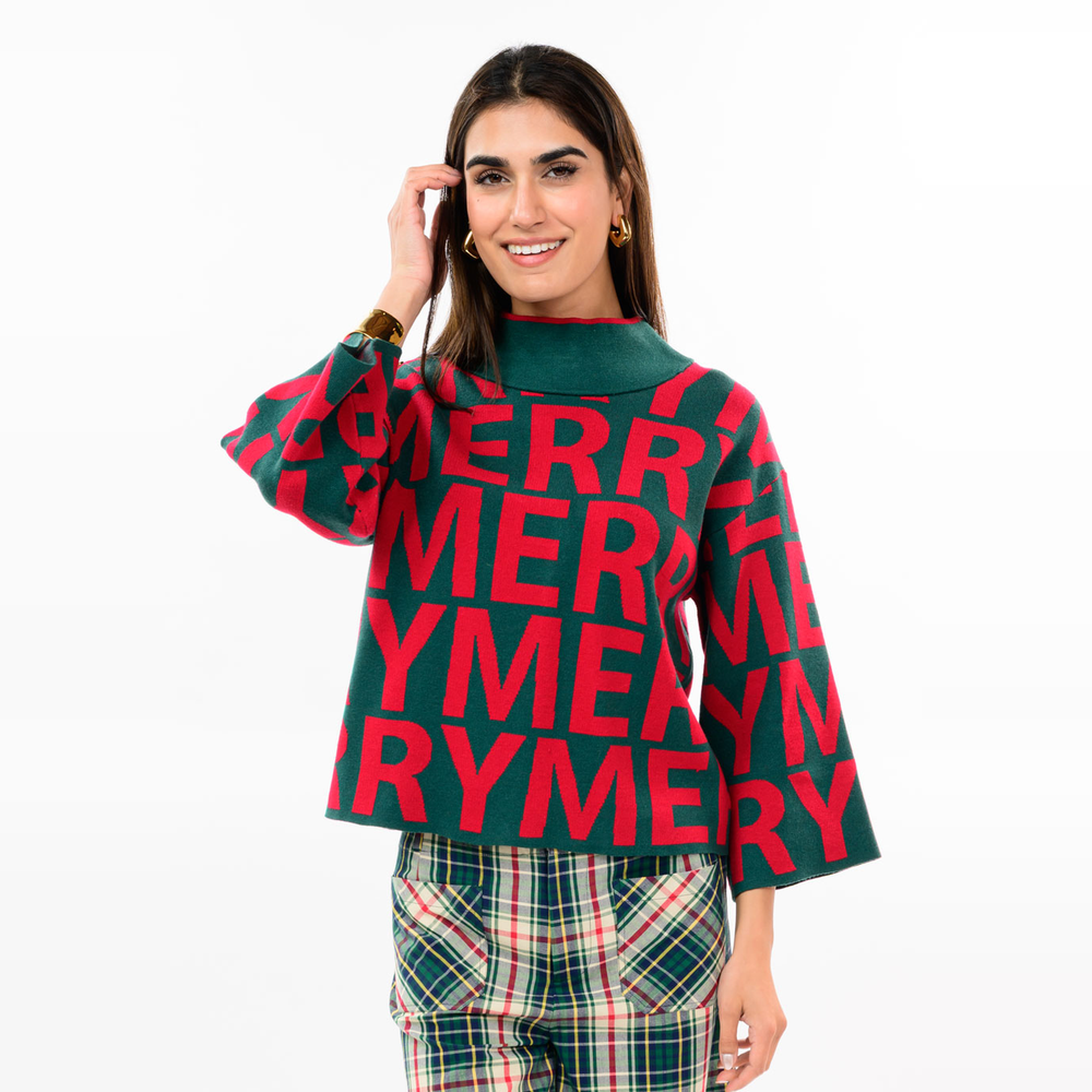 Ivy Jane Merriest Three-Quarter Sleeve Sweater_IVY JANE_930070