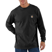 Black Long Sleeve T Shirt With Pocket