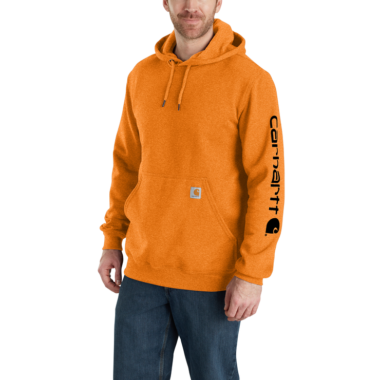 Carhartt midweight best sale logo hoodie