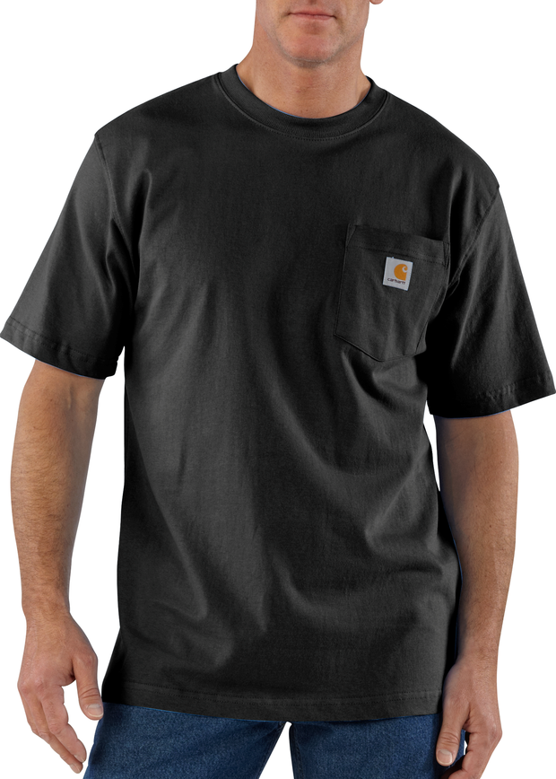 Black Tee Shirt With Pocket