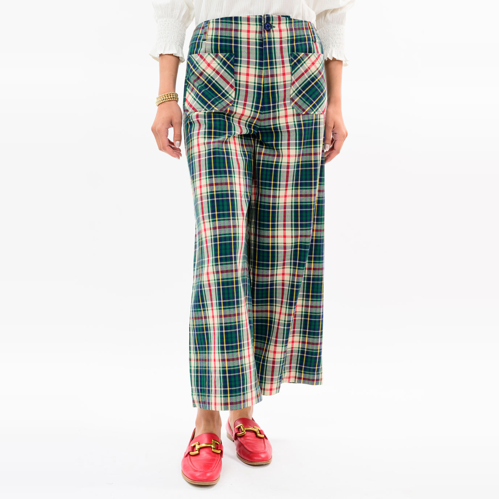 Ivy Jane Plaid Patch Pocket Pants_IVY JANE_230042
