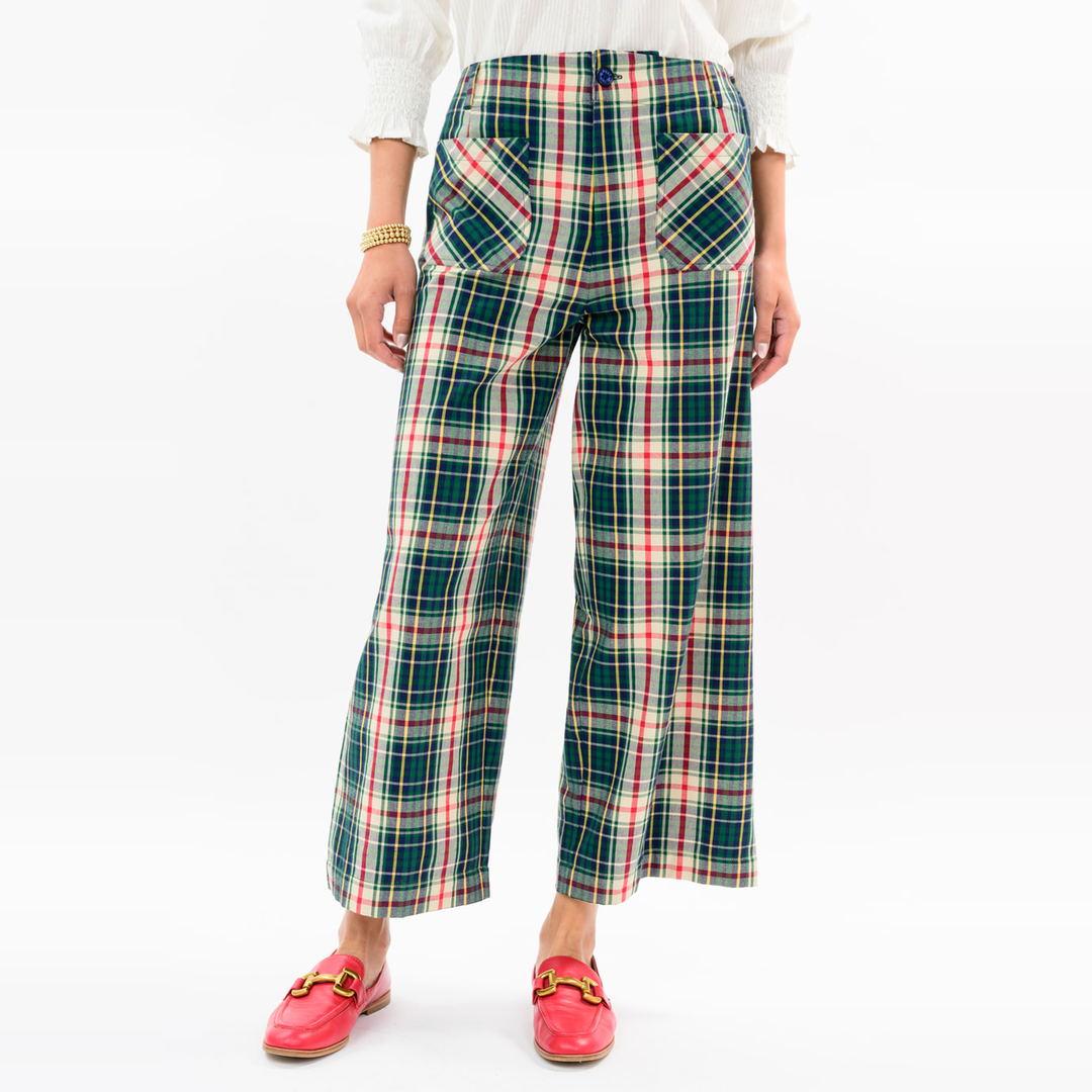 Ivy Jane Plaid Patch Pocket Pants_IVY JANE_230042